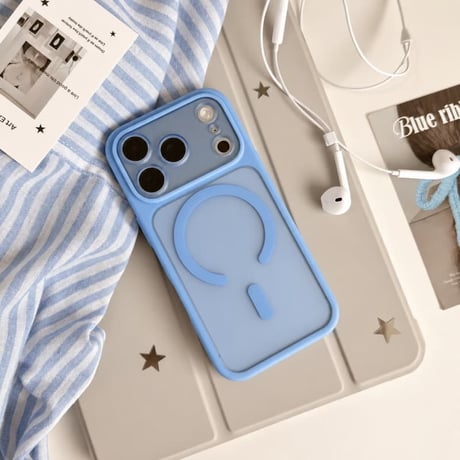 CUTECASE 2in1着脱式レンズカバー付き iPhone18Pro/18ProMaxケース MagSafe対応 ソフトバンパー×ハード背面 半透明 プレミアムマット質感 CM6764