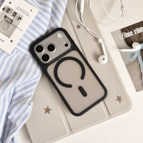 CUTECASE 2in1着脱式レンズカバー付き iPhone18Pro/18ProMaxケース MagSafe対応 ソフトバンパー×ハード背面 半透明 プレミアムマット質感 CM6764