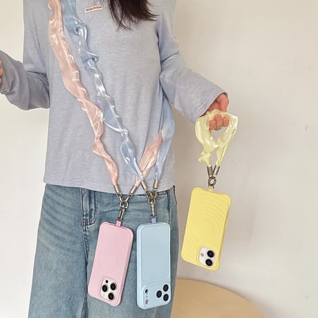 CUTECASEレース スマホストラップ 韓国風 バックチャーム キーホルダー iPhone、Xperia、AQUOS、Xiaomi、Galaxy 対応 丈夫 可愛いCM6630