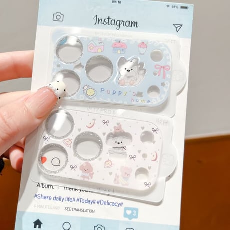 CUTECASE可愛い動物柄 カメラカバー iPhone18Pro/18promax iPhone17pro/17ProMax ガラスレンズフィルム 傷から保護 CM6617