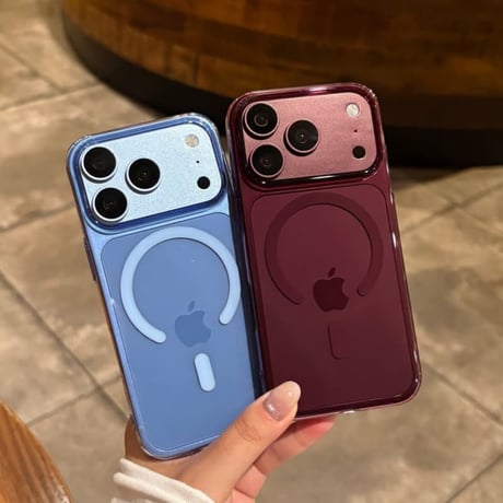 CUTECASE MagSafe対応 高透明 iPhone18Pro/18ProMaxケース カラーフレーム iPhone17/16proケース 薄型 軽量 精密設計CM6788]