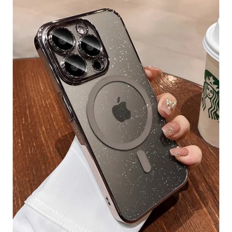 CUTECASE キラキラ MagSafe対応耐衝撃 iPhone18Proケース 星の空 輝く iPhone17Pro/15カバー ラメ入り オシャレ 美しい 高級感 黄ばまない 頑丈CM3814