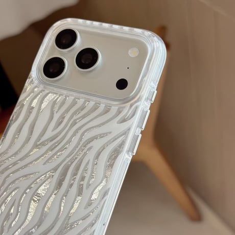 CUTECASEゼブラ柄 iPhone18Promaxケース キラキラ感 iPhone17ProMax/16Pro/15/14ケース オシャレ シンプル風CM6603