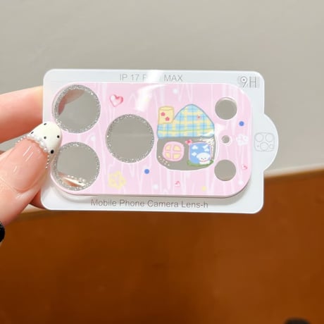 CUTECASE 可愛い動物柄 カメラカバー iPhone18Pro/18promax iPhone17pro/17ProMax ガラスレンズフィルム 傷から保護 CM6622