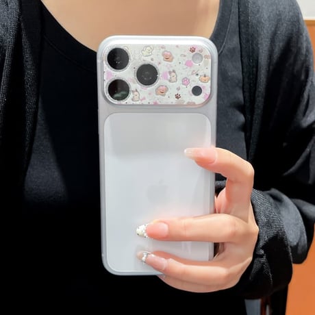 CUTECASE可愛い動物柄 カメラ保護カバー iPhone18Pro/18promax iPhone17pro/17ProMax ガラスレンズフィルム 傷から保護 CM6631