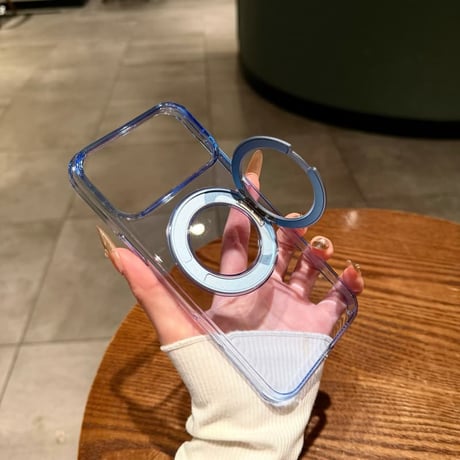 CUTECASE 黄ばみにくい高透明 iPhone18Pro/18ProMaxケース 360°回転マグネットリングスタンド iPhone17/16proケース 薄型軽量丈夫 CM6770