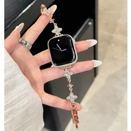 CUTECASE エレガント AppleWatchバンド ダイヤデコ アップルウォッチバンド Series11/10/9 8 7 6 5 4 3 2 SE3 SE2 Ultra3 高級感CM6695