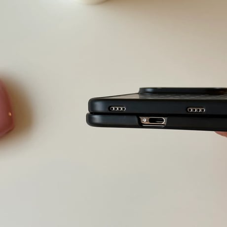 CUTECASE iPhone Duo 専用ケース 水玉ドット チェック 星柄 ハート/枕グリップ付き 韓国っぽ 大人可愛い 耐久性あるCM6839