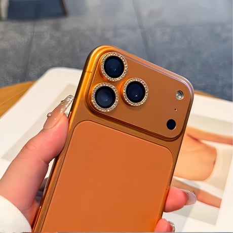 CUTECASEキラキラレンズカバー iPhone18ProMax/18Pro ラインストーン 17/17Pro/16proシリーズカメラレンズフィルム 取り外しツール付き CM6753