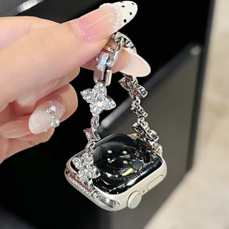 CUTECASE エレガント AppleWatchバンド ダイヤデコ アップルウォッチバンド Series11/10/9 8 7 6 5 4 3 2 SE3 SE2 Ultra3 高級感CM6695