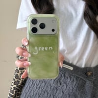 CUTECASE Green iPhone17Promaxケースグラデーションカラー iPhone16ProMax/15Proケース 丈夫 涼しい感じ CM6579