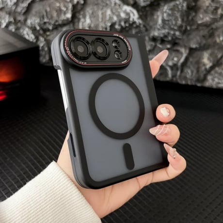 iPhoneDuo専用ケース 全面保護 お得な4点セット Magsafe対応 耐衝撃 ヒンジ保護 マット加工 カメラレンズ保護 強化ガラスフィルム付 高品質CM6809