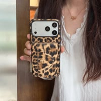 CUTECASE ミラーとカード入れ付iPhone17Promaxケース革製 ショルダーストラップ付 iPhone16ProMax/15/14カバー 耐衝撃 多機能CM6580