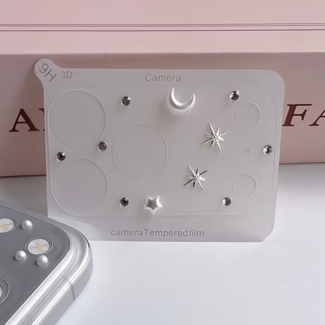 CUTECASE iPhone18Pro星芒 月 星 カメラ保護カバー iPhone18ProMax/ iPhone17Pro 可愛い 使いやすいCM6818