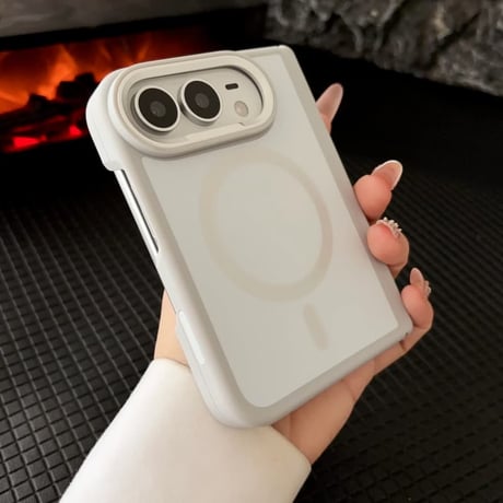 iPhone Duo専用ケース フルカバーケース お得な4点セット Magsafe対応 耐衝撃 ヒンジ保護 マット加工 強化ガラスフィルム付 耐衝撃 高品質CM6827