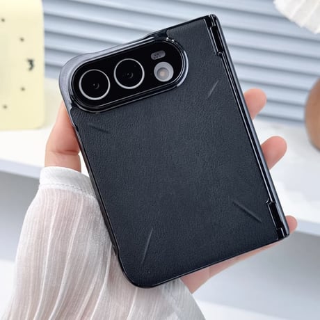 CUTECASE iPhone Duoケース 全面保護 カメラレンズ保護カバー付 MagSafe対応 高級レザー ヒンジ保護 メッキフレーム 高級感たっぷり CM6889
