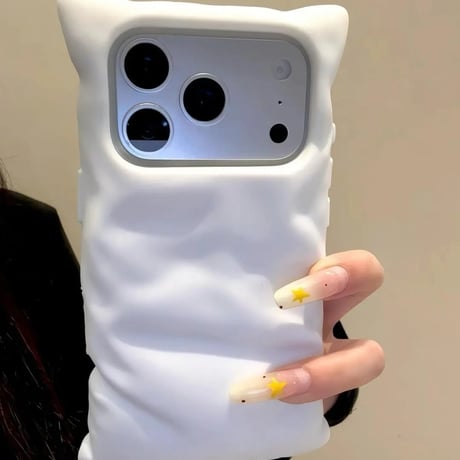 CUTECASE まくらiPhone17Promaxケース シリコン iPhone16Pro/15Pro/14ケース 丈夫 保護性よい ギフトに最適CM6493
