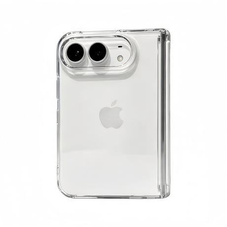CUTECASE iPhone Duoケース クリア ヒンジ保護 高透明 MagSafe対応 黄ばみ防止 シンプル風 着脱簡単 CM6720