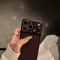 CUTECASE iPhone18Pro/18ProMax 月・星・ハート ラインストーンカメラ保護カバー iPhone17ProMax iPhone17Pro 可愛い 使いやすいCM6880