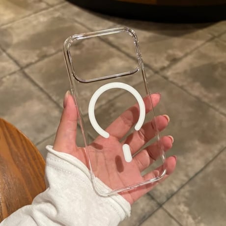 CUTECASE MagSafe対応 高透明 iPhone18Pro/18ProMaxケース カラーフレーム iPhone17/16proケース 薄型 軽量 精密設計CM6788]