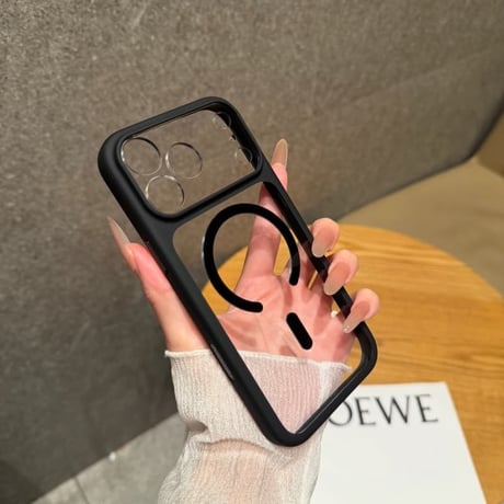 CUTECASE 高透明MagSafe対応 iPhone18Pro/18ProMaxケース クリア 着脱簡単 ソフトフレーム×ハードバック カメラボタン保護 CM6792