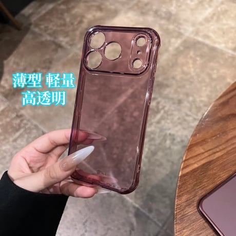 CUTECASE 四隅エアクッション構造 耐衝撃iPhone18Pro/18ProMaxケース 高透明 クリア iPhone17/16proケース 薄型 軽量 着脱簡単CM6787