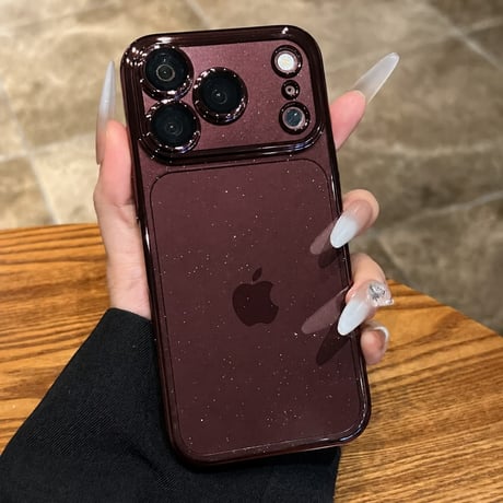 CUTECASE キラキラ iPhone18pro/17promaxケース おしゃれ透明 アイフォン16/15pro/13/12カバー 黄ばまないメッキ カメラ保護 軽量丈夫CM3564