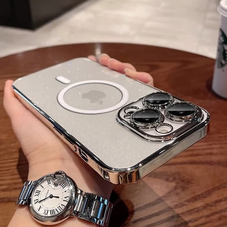 CUTECASE キラキラ MagSafe対応耐衝撃 iPhone18Proケース 星の空 輝く iPhone17Pro/15カバー ラメ入り オシャレ 美しい 高級感 黄ばまない 頑丈CM3814