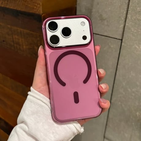 CUTECASE MagSafe対応 高透明 iPhone18Pro/18ProMaxケース カラーフレーム iPhone17/16proケース 薄型 軽量 精密設計CM6788]