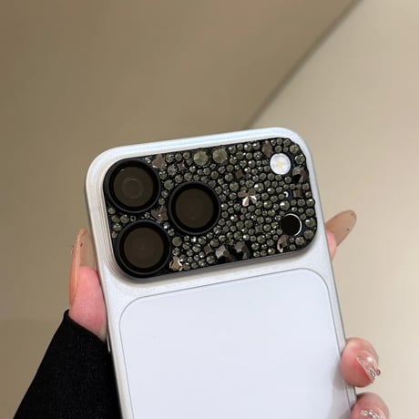 キラキラビジュー カメラレンズカバー iPhone18Pro/18ProMax カメラ保護カバー iPhone17ProMax/17Pro 金属製 ラインストーン 耐衝撃 CM6879
