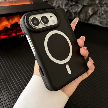 iPhone Duo専用ケース フルカバーケース お得な4点セット Magsafe対応 耐衝撃 ヒンジ保護 マット加工 強化ガラスフィルム付 耐衝撃 高品質CM6827