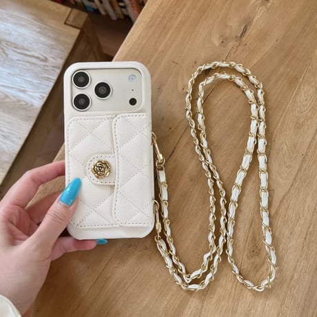 CUTECASE カード収納 iPhone17Promaxケース レザー製 iPhone16Pro/15pro/14ケース ストラップ付 耐衝撃CM6625