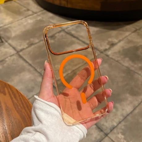 CUTECASE MagSafe対応 高透明 iPhone18Pro/18ProMaxケース カラーフレーム iPhone17/16proケース 薄型 軽量 精密設計CM6788]