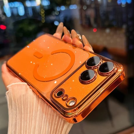 CUTECASE キラキラ MagSafe対応耐衝撃 iPhone18Proケース 星の空 輝く iPhone17Pro/15カバー ラメ入り オシャレ 美しい 高級感 黄ばまない 頑丈CM3814
