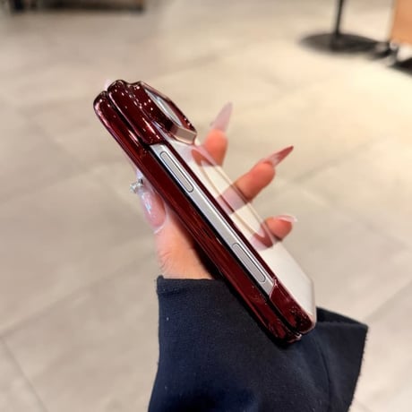 CUTECASE iPhone Duo専用ケース MagSafe対応 クリア背面×メッキフレーム 高透明 薄型軽量 高級感 黄ばみにくい CM6846