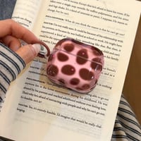 CUTECASE Airpods 5 対応ケース ピンク 牛柄 Airpodspro3/2/カバー 大人可愛い Airpods4/3 アニマル柄 カラビナ付きCM6836