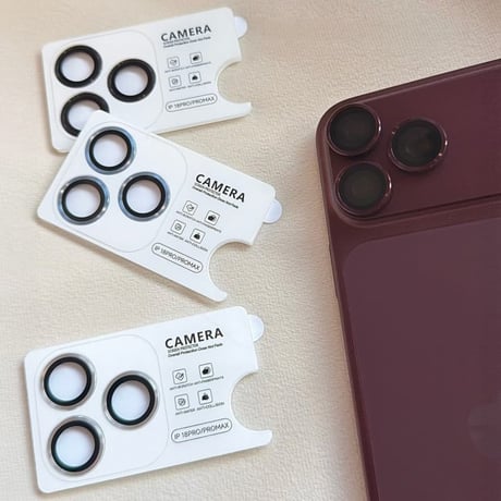 CUTECASE iPhone18Pro/18ProMax カメラレンズカバー レンズリング アルミ合金 独立型 カメラフィルム 高透過率 耐衝撃 傷防止 指紋防止 高級感CM6781