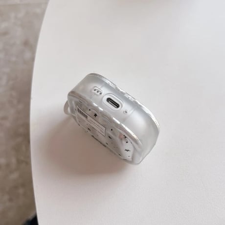 CUTECASE Airpods 5ケース オーロラクリア 星柄 Airpodspro3/2/カバー 大人可愛い Airpods4/3 ラメ入り・リング付きCM6863