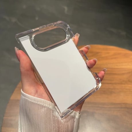 CUTECASE iPhone Duo専用ケース ミラー付き 360度回転可リングスタンド 四隅耐衝撃 カメラ周り保護 艶感 傷防止CM6843