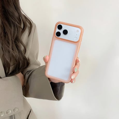 CUTECASE カラフルフレーム iPhone18proケース マットクリア iPhone17Pro/16/15シリーズ くすみカラー 着脱簡単CM6874
