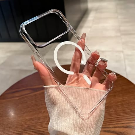iPhone18Proケース,クリアスマホ本来の手触りと美しさをそのままに,  MagSafe対応 ,手汗がつきにくい黄ばまない 薄型 iPhone17pro対応高透明感 CM3509