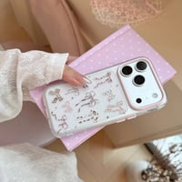 CUTECASE 豹柄リボン iPhone17Pro/17ケース クリア iPhone16Pro/15ProMax/14ケース かわいい オシャレCM6563