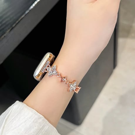 CUTECASE エレガント AppleWatchバンド ダイヤデコ アップルウォッチバンド Series11/10/9 8 7 6 5 4 3 2 SE3 SE2 Ultra3 高級感CM6695