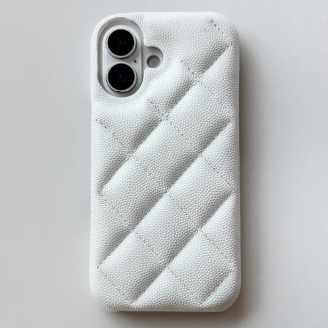 CUTECASE キルティング調レザー iPhone18Pro/18ProMaxケース 上品 iPhone17/16proケース 菱形 セレブ愛用 おしゃれCM6854