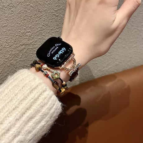 CUTECASE ワニ革 AppleWatchバンド 高級感高品質 AppleWatchベルト Series 12/11/10/9/8 SE3/2 Ultra4/3/2/1 上品エレガントCM6724