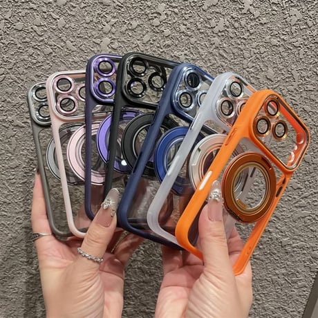 CUTECASE高機能高品質 iPhone18pro/18promaxケース MagSafeリングスタンド iPhone17Pro/16/15シリーズカバー 耐衝撃 レンズカバー付CM5751