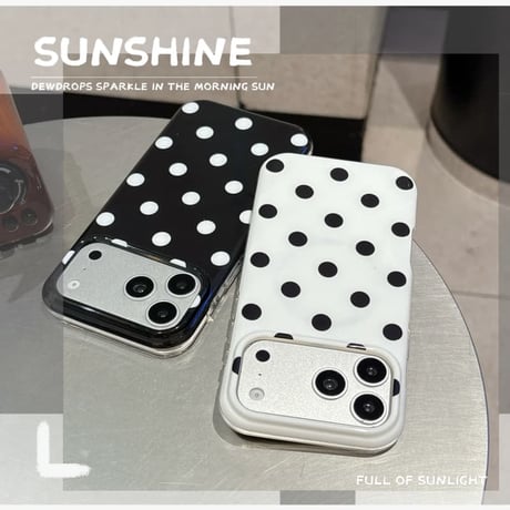CUTECASE 水玉模様 MagSafe対応iPhone17Promaxケース 韓国っぽ iPhone16Pro/15ProMaxケース 可愛い 甘めコーデ CM6588