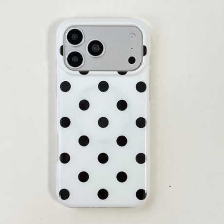 CUTECASE 水玉模様 MagSafe対応iPhone17Promaxケース 韓国っぽ iPhone16Pro/15ProMaxケース 可愛い 甘めコーデ CM6588