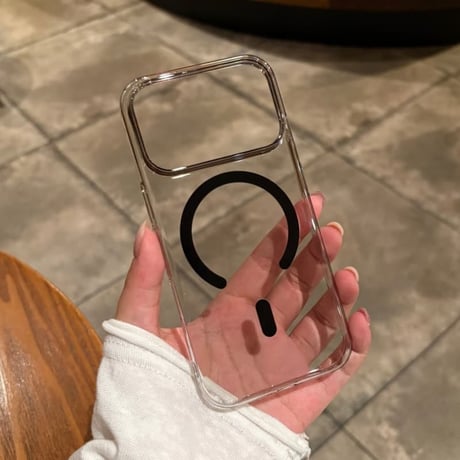 CUTECASE MagSafe対応 高透明 iPhone18Pro/18ProMaxケース カラーフレーム iPhone17/16proケース 薄型 軽量 精密設計CM6788]
