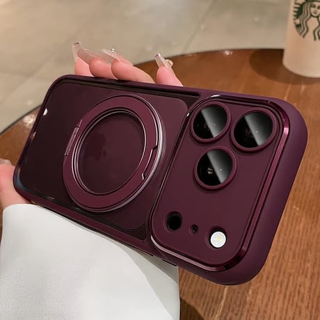 CUTECASE iPhone18Proケース高品質多機能 MagSafeリングスタンド iPhone18Promax/17pro/16promax/15カバー 滑り止め加工 黄ばまないCM6699
